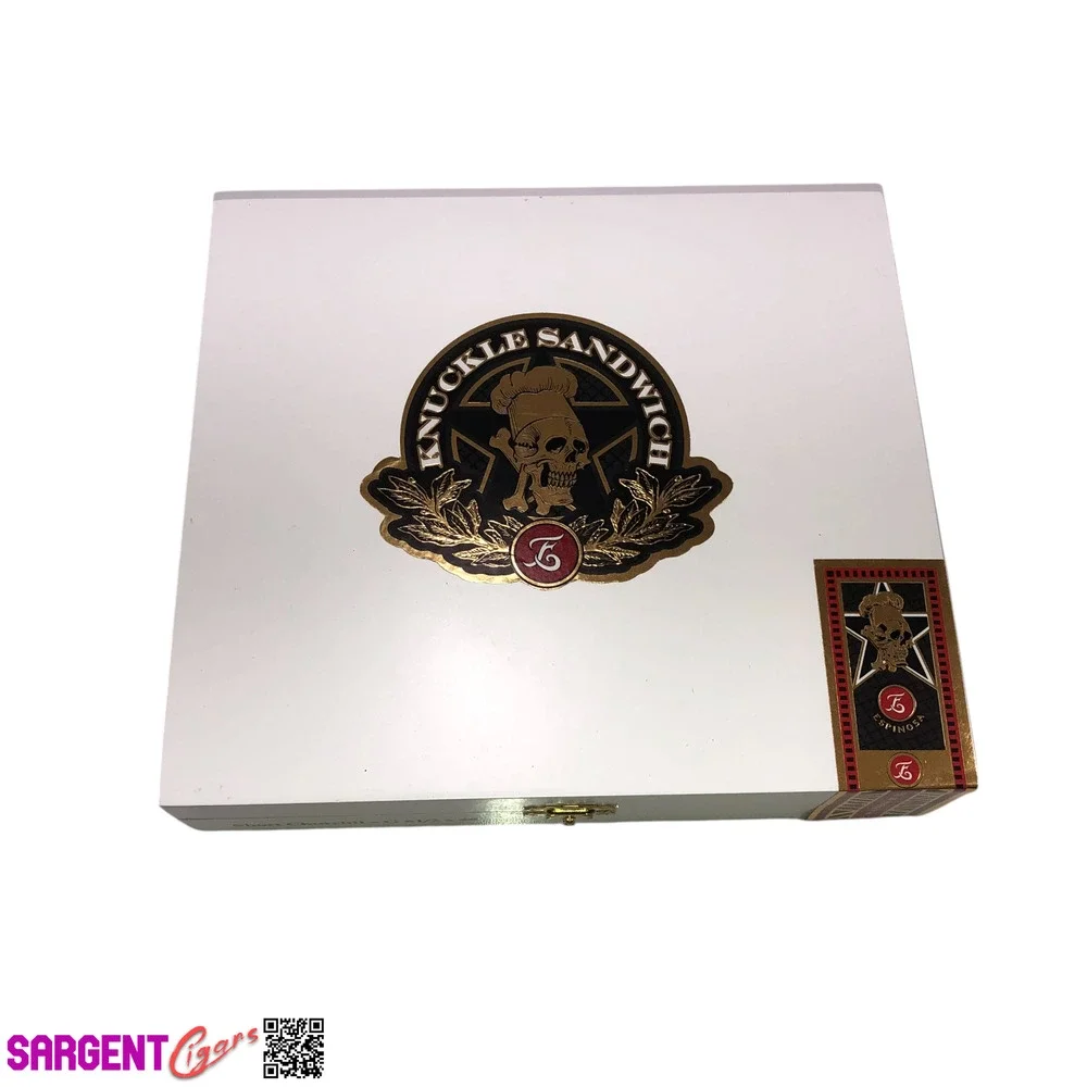 Guy Fieri Knuckle Sandwich Short Churchill Empty Wooden Cigar Box 8.5x7.5x1.75